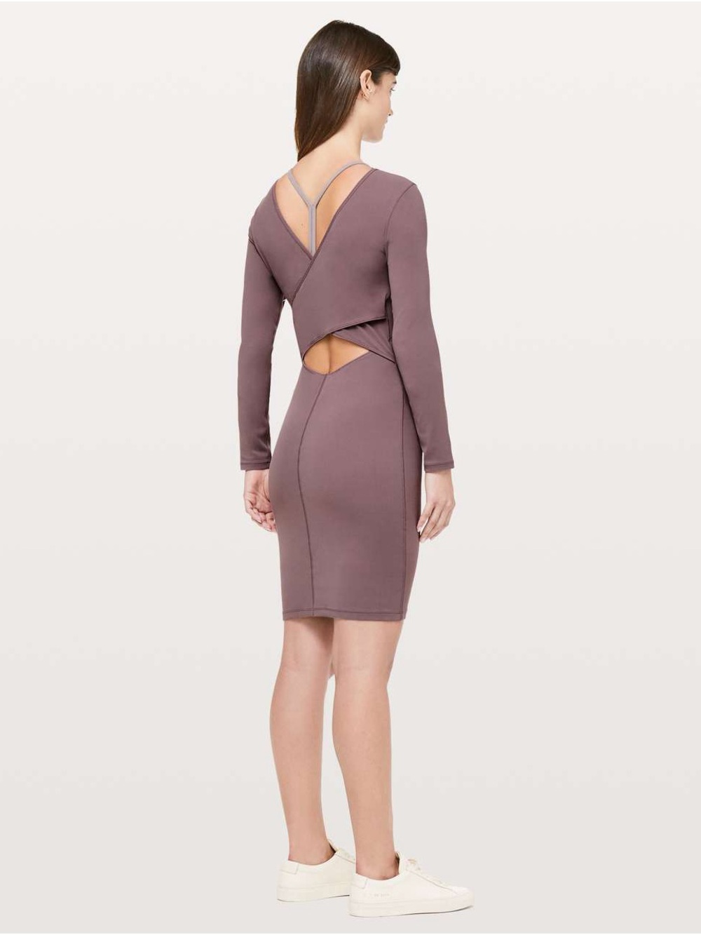 Lululemon contour dress in antique bark